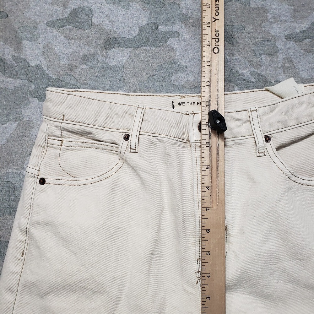 We The Free Jeans Womens 27 Beige Boyfriend Button Fly NWT - Picture 7 of 14